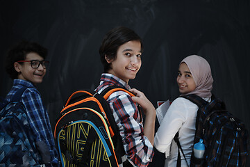 Image showing Arab teenagers group