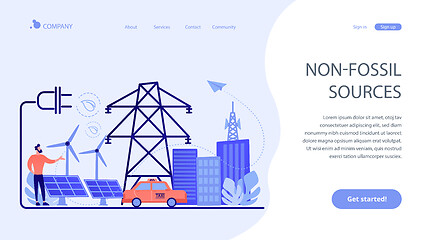 Image showing Alternative fuel concept landing page.