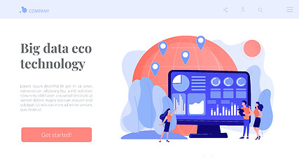 Image showing Environment data analytics concept landing page