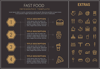 Image showing Fast food infographic template and elements.