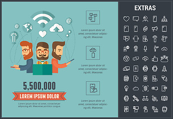 Image showing Mobility infographic template, elements and icons.