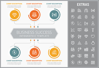 Image showing Business success infographic template and elements