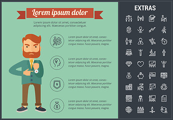 Image showing Business infographic template and elements.