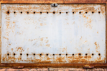 Image showing rusty metal plate background decoration