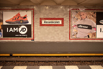 Image showing Berlin, Germany - December 30, 2019: Signage of the Alexanderpla