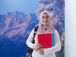 Image showing portrait of middle eastern female student or teenager