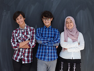 Image showing teens portrait arab family