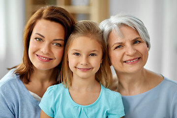 Image showing portrait of mother, daughter and grandmother