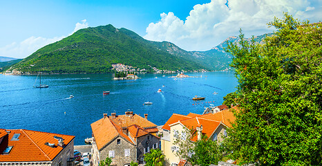 Image showing Bay of Kotor in spring