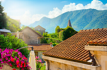 Image showing City of Perast in spring