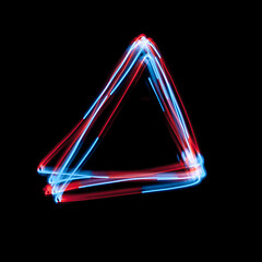 Image showing fluorescent lamps in the form of a triangle