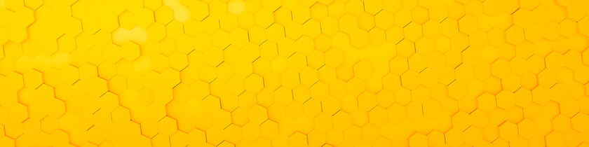 Image showing yellow hexagon background