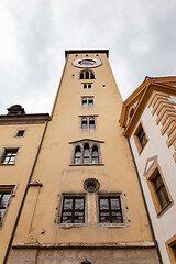 Image showing historic building in Bamberg Germany with clock