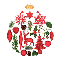 Image showing Abstract Christmas Tree Decoration