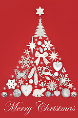 Image showing Merry Christmas Tree  Abstract Decoration 