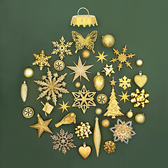 Image showing Christmas Tree Bauble Decorations