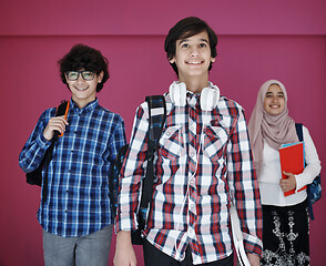 Image showing Arab teens group