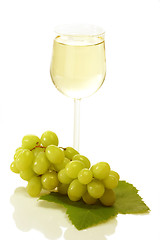 Image showing Wine with Grapes