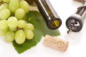Image showing Wine with Corkscrew