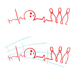 Image showing EKG of bowling club