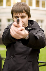 Image showing man with gun