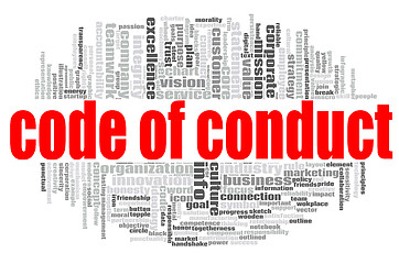 Image showing Code of conduct word cloud