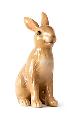 Image showing sweet easter rabbit figure isolated on whte background