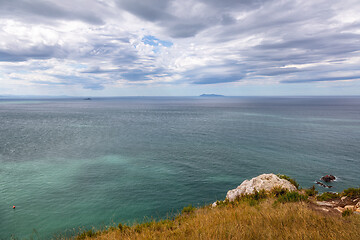 Image showing beautiful outlook over the ocean New Zealand