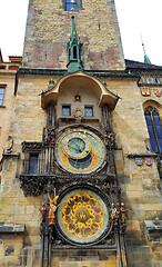 Image showing Old Town Hall Tower with Astronomical Clock in Prague