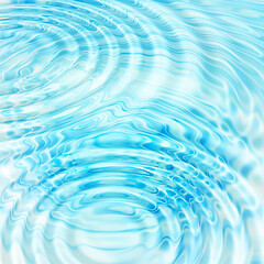Image showing Abstract blue water ripples background