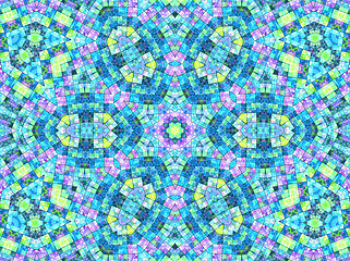 Image showing Bright background with mosaic pattern