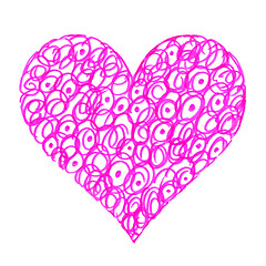 Image showing Love symbol with abstract pattern