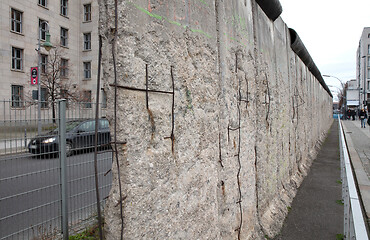 Image showing Berlin, Germany, 30.12.2019. Remains of the well known Berlin-wa