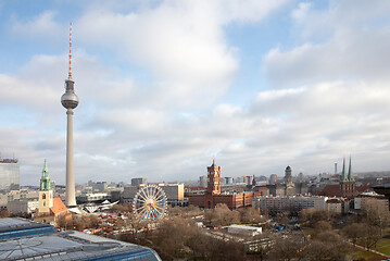 Image showing Berlin, Germany on 01.01.2020. The famous Fernsehturm television