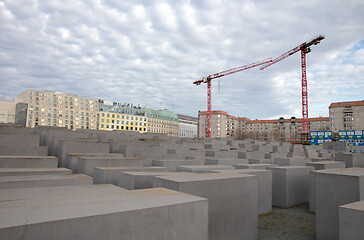 Image showing Berlin, Germany on 30.12.2019. Modern Holocaust monument in the 