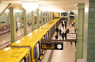 Image showing Berlin, Germany on Januari 1, 2020: U-Bahn Berlin, Berlin`s subw