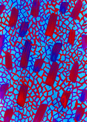 Image showing background, red and blue