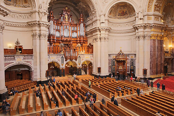 Image showing BERLIN, GERMANY, JANUARI 1, 2020: Inside Berlin Cathedral. Decor