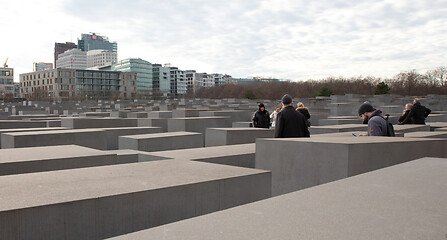 Image showing Berlin, Germany on 30.12.2019. Modern Holocaust monument in the 