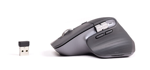 Image showing Close up wireless computer mouse