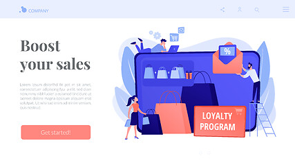 Image showing Sales promotion concept landing page