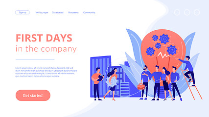Image showing New team members concept landing page