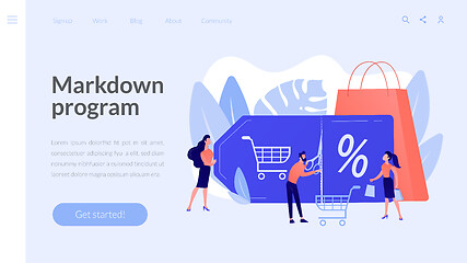 Image showing Markdown program concept landing page