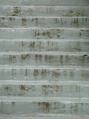 Image showing old concrete steps