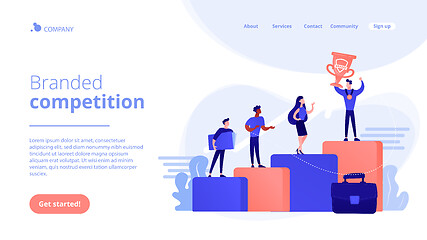 Image showing Branded competition concept landing page