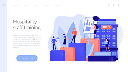 Image showing Hospitality courses concept landing page
