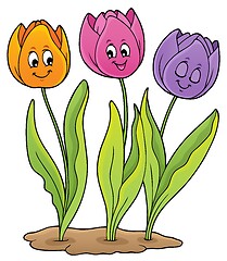 Image showing Image with tulip flower theme 5