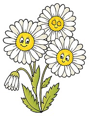 Image showing Daisy flower theme image 1