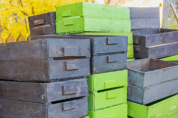 Image showing Stack Boxes Crates