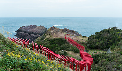 Image showing Motonosumi Shrine in nagato